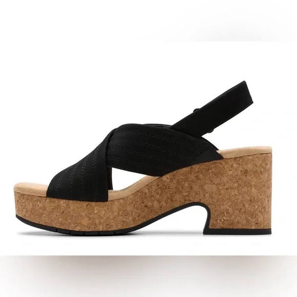 Clark’s Cork Wedge Sandals - Picture 1 of 14